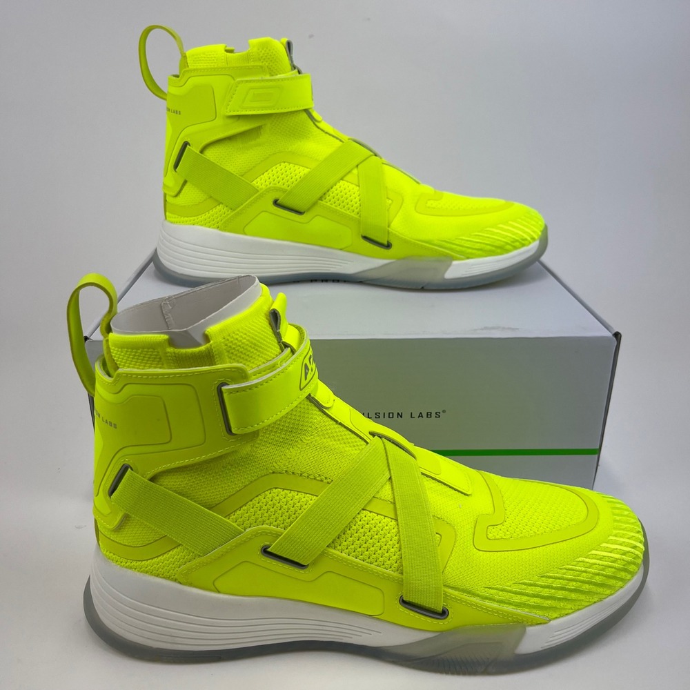 APL Athletic Propulsion Labs‎ Pro Neon Yellow Training Sneakers Energy Silver 12
